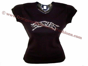 The Eagles Swarovski Crystal Rhinestone T Shirt Top