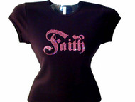 Faith Swarovski Rhinestone Christian T Shirt