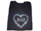 Bling Swarovski Rhinestone Heart T Shirt