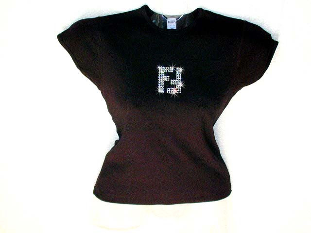 fendi rhinestone t shirt