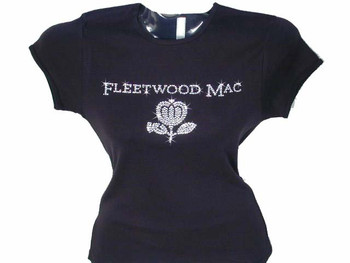 Fleetwood Mac Swarovski rhinestone concert t shirt