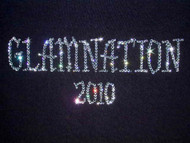 Adam Lambert Glamnation 2010 Concert Tour Bling Rhinestone T Shirt