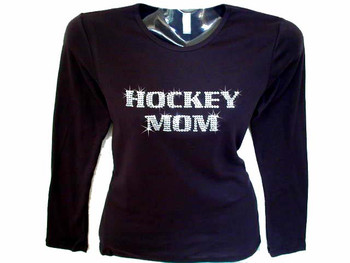 Hockey Mom Swarovski crystal shirt