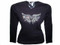 Cross & Angel Wings Swarovski Crystal Rhinestone T Shirt