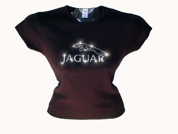 Jaguar Swarovski rhinestone tee shirt