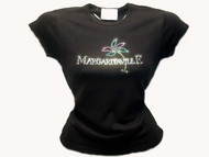 Jimmy Buffet Margaritaville Swarovski Crystal Rhinestone Shirt