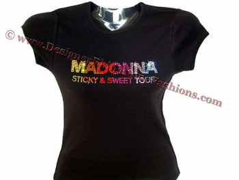 Madonna Sticky & Sweet Rhinestone T Shirt