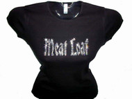 Meat Loaf Logo Swarovski Crystal Rhinestone Concert T Shirt