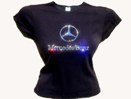 Mercedes Bling Rhinestone T Shirt