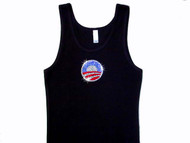 Barack Obama President Logo Swarovski Crystal Rhinestone Tee Shirt Tank Top