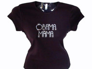 Obama Mama Swarovski Crystal Rhinestone Tee Shirt