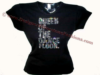 Madonna Queen Of The Dance Floor Rhinestone T Shirt