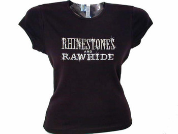 Rhinestones and Rawhide Swarovski crystal country t shirt