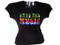 Save The Music Swarovski Crystal Rhinestone T Shirt