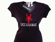 Scorpions Swarovski crystal sparkly concert tee shirt