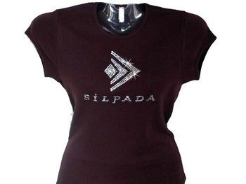 Silpada Rhinestone Logo T Shirt with Swarovski crystal bling