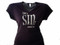 "I Feel A Sin Comin' On" Swarovski Rhinestone T Shirt