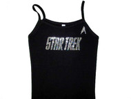 Star Trek logo Swarovski rhinestone t shirt