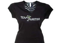 Team Martini Swarovski Crystal Rhinestone T Shirt