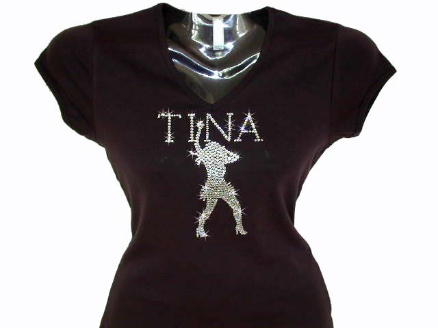 Tina or Personalized Name Swarovski Crystal Rhinestone Studded