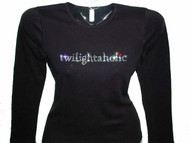 Twilightaholic Swarovski Crystal Bling Rhinestone T Shirt