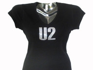 U2 Swarovski crystal rhinestone t shirt