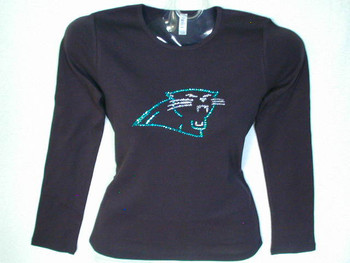Panthers Swarovski crystal rhinestone t shirt