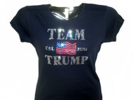 Team Trump sparkly Swarovski rhinestone t shirt