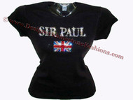 Sir Paul McCartney Sparkly Rhinestone Tee Shirt