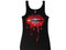 Sparkly red lips ladies t shirt made with Swarovski crystals