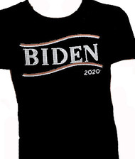 Biden 2020 Swarovski crystal rhinestone tee shirt