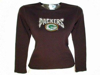 Packers Swarovski crystal rhinestone ladies t shirt