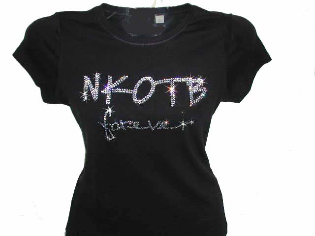 NKOTB New Kids On The Block Swarovski Rhinestone Concert T Shirt