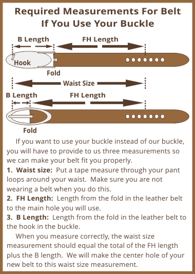 Proper Sizing For Your Belt, Dog Collar or Wristband leather belt diagram 