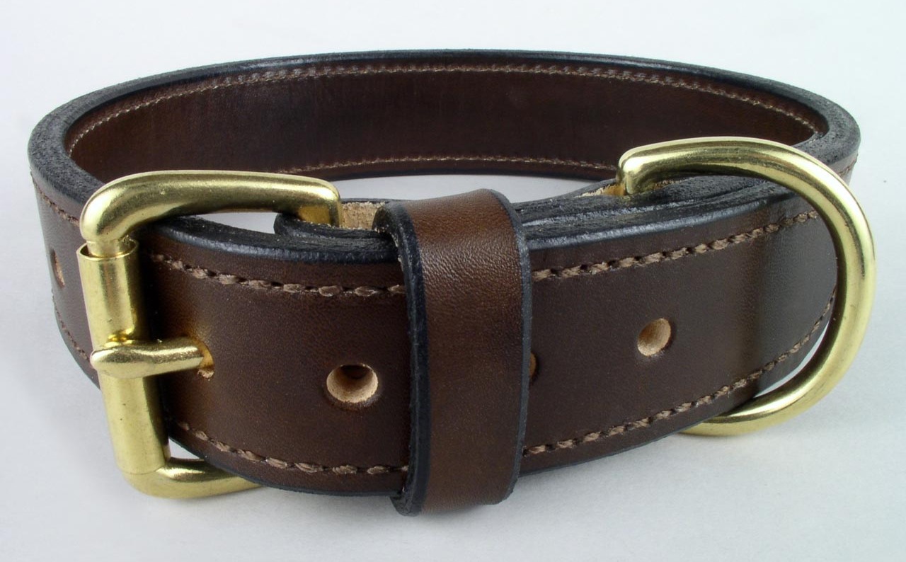 thick leather dog collars