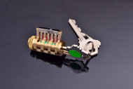 PCYXDC Dobule Cutaway Practice Lock w/Schlage Keyway -- 5-pinned