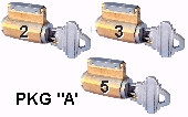 3 Standard Practice Locks PCYPKG-A