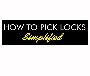 Downloadable lock picking instruction in pdf format