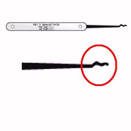 HLPX-11, HPC lock pick with rake tip