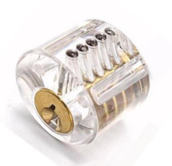 See-Thru Acrylic Mortise Cylinder - for lock picking practice or as an educational visual aid