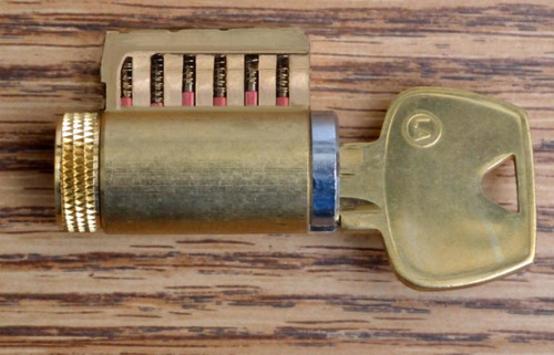 Cutaway 6-pinned Commercial Keyway Practice Lock with Sargent LA keyway