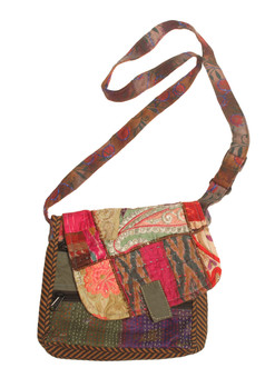 G2130 Vintage Fabric Small Flap Bag
