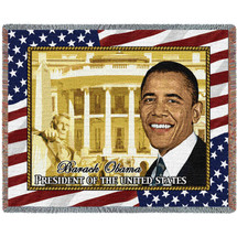 President Obama Tapestry Blanket Tapestry Throw