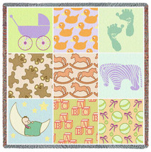 Baby Nine Patch Small Blanket Lap Square