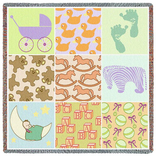 Baby Nine Patch Small Blanket Lap Square