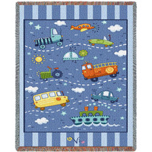 Transportation Toys Small Blanket Tapestry Throw
