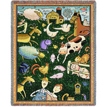 Old MacDonald Mini Blanket Tapestry Throw
