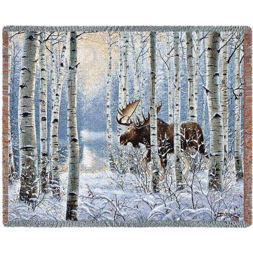 On The Move - Derk Hanson - Cotton Woven Blanket Throw - Made in the USA (72x54) Tapestry Throw