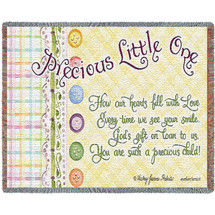 Precious Little One Mini Blanket Tapestry Throw
