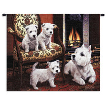 West Highland White Terrier Wall Tapestry Wall Tapestry